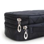 Travel Rhomboid Polyester Makeup Case Organizer For Girls