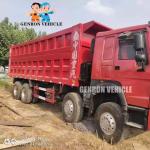 CCC HOWO 12 Wheels Side Tipper Trucks With Air Condition