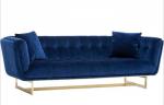 Luxury Furniture Stainless Steel Lounge Sofa For Living Room