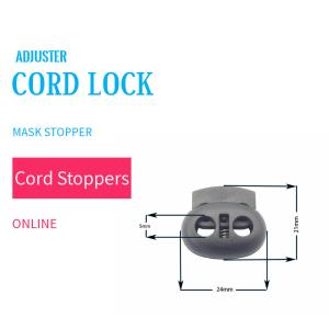Wholesale Cord Stopper Cord Lock Black Color from china suppliers