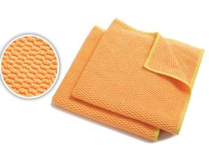 Wholesale Superpol Structure Microfiber Cleaning Cloth Orange Kitchen Cleaner Cloth from china suppliers