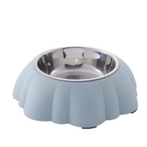 Wholesale Pumpkin Type Anti Skid Stainless Steel Plastic Dog Feeder Bowl from china suppliers