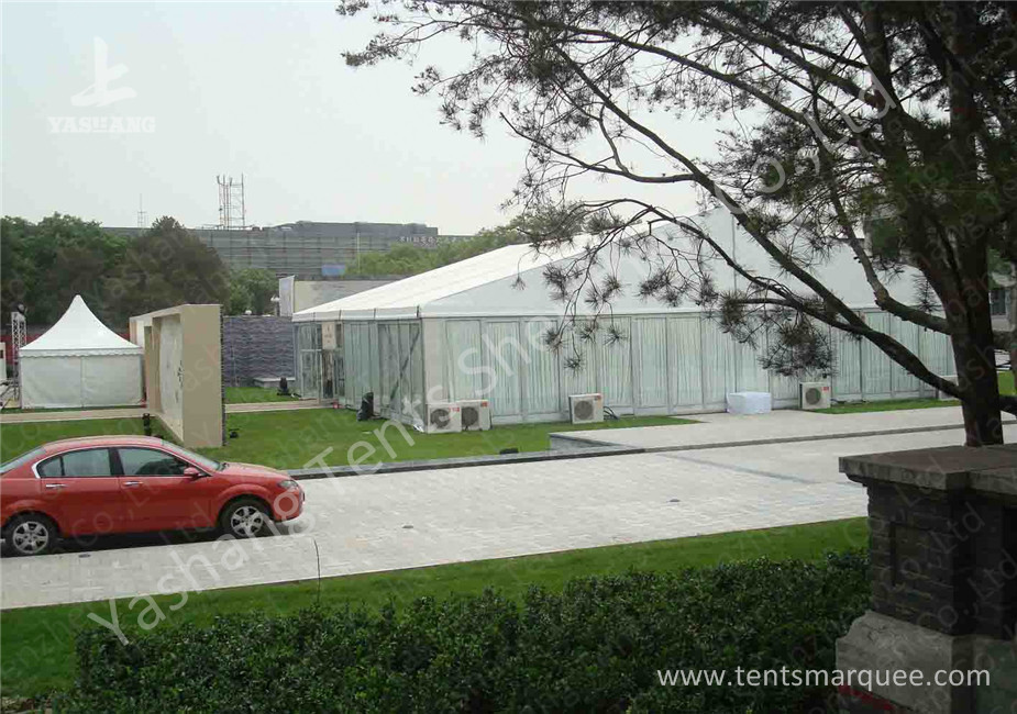 20M by 20M Aluminum Profile Outdoor Event Tent with Transparent Glass Wall