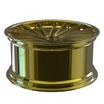 Custom 20X12 Forged 2PC Rims Gold Polish For Porsche 991 Gt3
