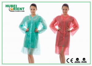 Wholesale PP SMS MP Tyvek Disposable Laboratory Coat With Shirt Collar from china suppliers