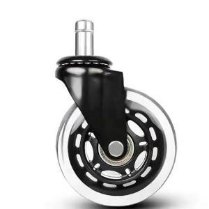 Wholesale Universal Office Chair Silent Caster PU Transparent Wheel Caster 2 Inch from china suppliers