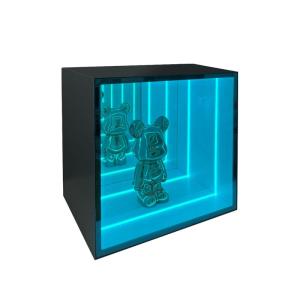 Wholesale Indoor Outdoor Hanging wall led color change light decorative abyss infinity mirror display mirror cabinet from china suppliers