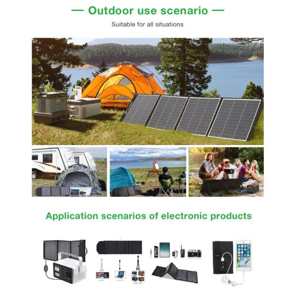 Portable Foldable Solar Mat 200 Watt Folding Solar Blanket OEM