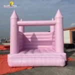 Pink Inflatable Wedding Bouncy Castle PVC Tarpaulin Jumping Castle Bounce House