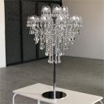 Luxury 15 head crystal beaded candle stand for wedding table centerpieces