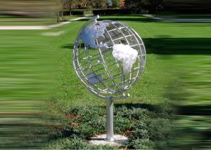 Wholesale Decorative Stainless Steel Sculpture With Semi - Meridian Globe Shape from china suppliers