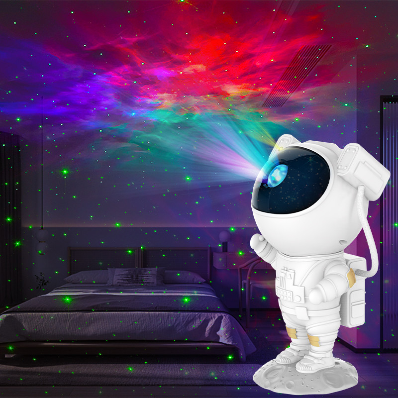 FCC Multiscene Astronaut Galaxy Star Projector Night Light For Adults