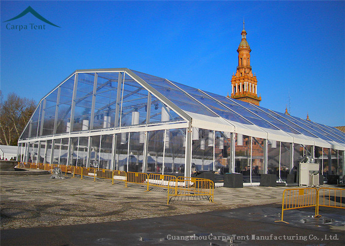 Polygon Outdoor Party Tents With Clear Top / Side For 500 People
