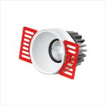Aluminum Led Spotlight Downlight , Low Glare Downlights Colorful Baffle 20w