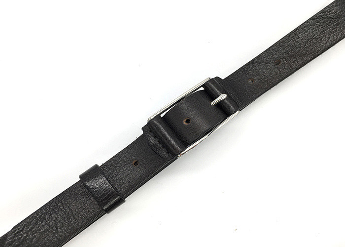 Fashionable Black Genuine Leather Belt For Women Customized Size