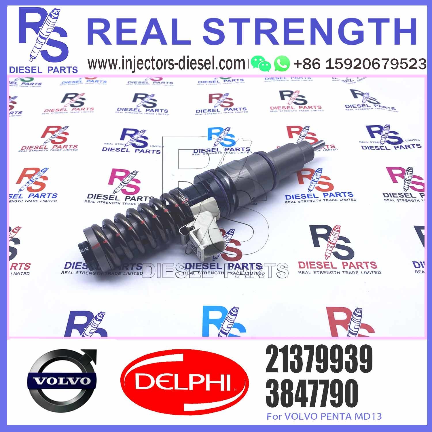 21379939 Wholesale Price Common Rail Fuel Injection Diesel Fuel Injectors 21379939 For V-O-L-V MD13 D13D Euro 3 FH12 Truck