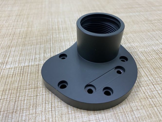 Low Pressure Aluminum Alloy Die Casting Anodizing ADC12 Matt Black