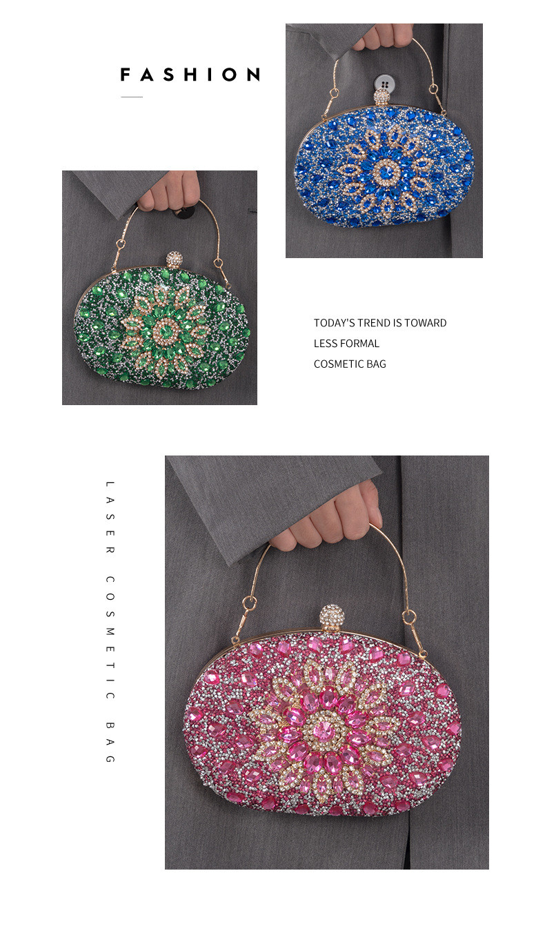 AMAZON DIAMOND-ENCRUSTED SUNFLOWER DINNER BAG WOMEN'S FASHION BANQUET CLUTCH ALL-MATCH DRESS EVENING BAG