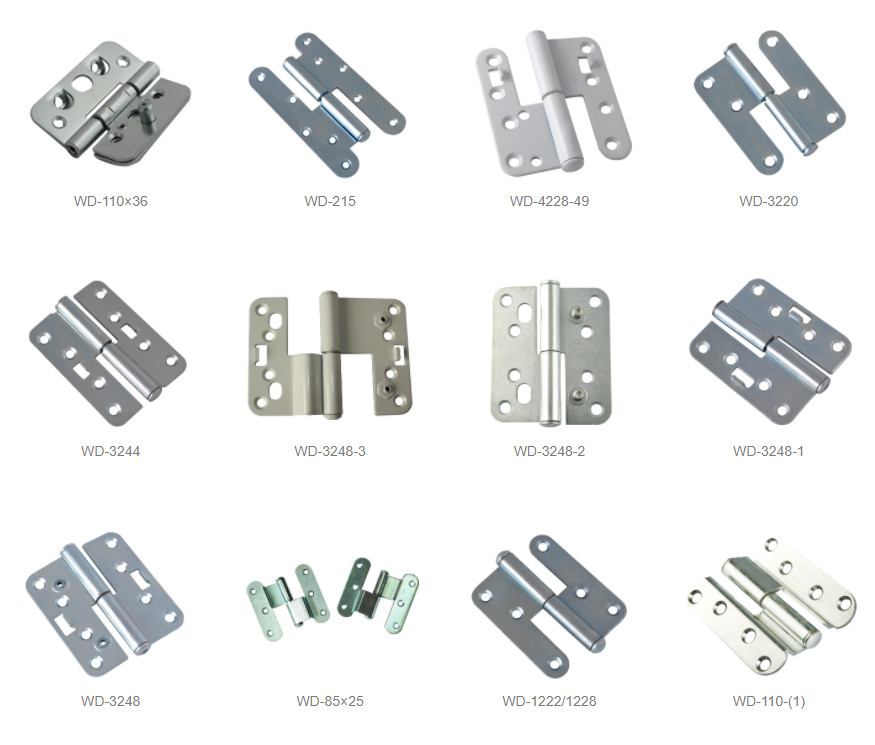 Wooden Door Zinc Alloy Hinges 6540 KS Chrome Powder Coating