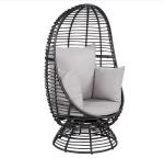 Egg Round Patio Outdoor Indoor Garden PE Rattan Swing Chair Hotel Garden