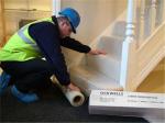 24" 200' Carpet Shield Self Adhesive Film For Stairs Rug
