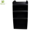 100% Recycle Corrugated cardboard display shelves , Black Floor Display Stands