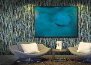 Wholesale Fashionable Blue Modern 3d Wall Covering / Wallpaper For Wall Decoration from china suppliers