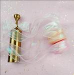 Custom Solid Color Sheer Chiffon Pink Silk Organza Stain Ribbon For Wedding Gift