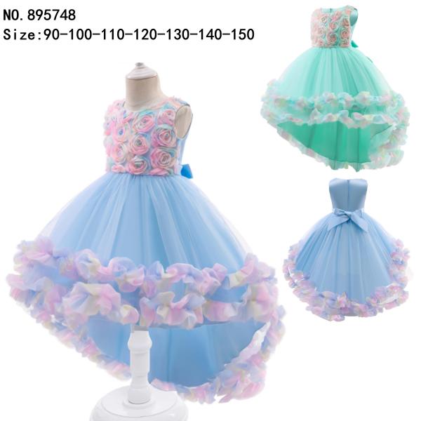 girl's princess dress evening dress wear party dress ready goods ready to ship