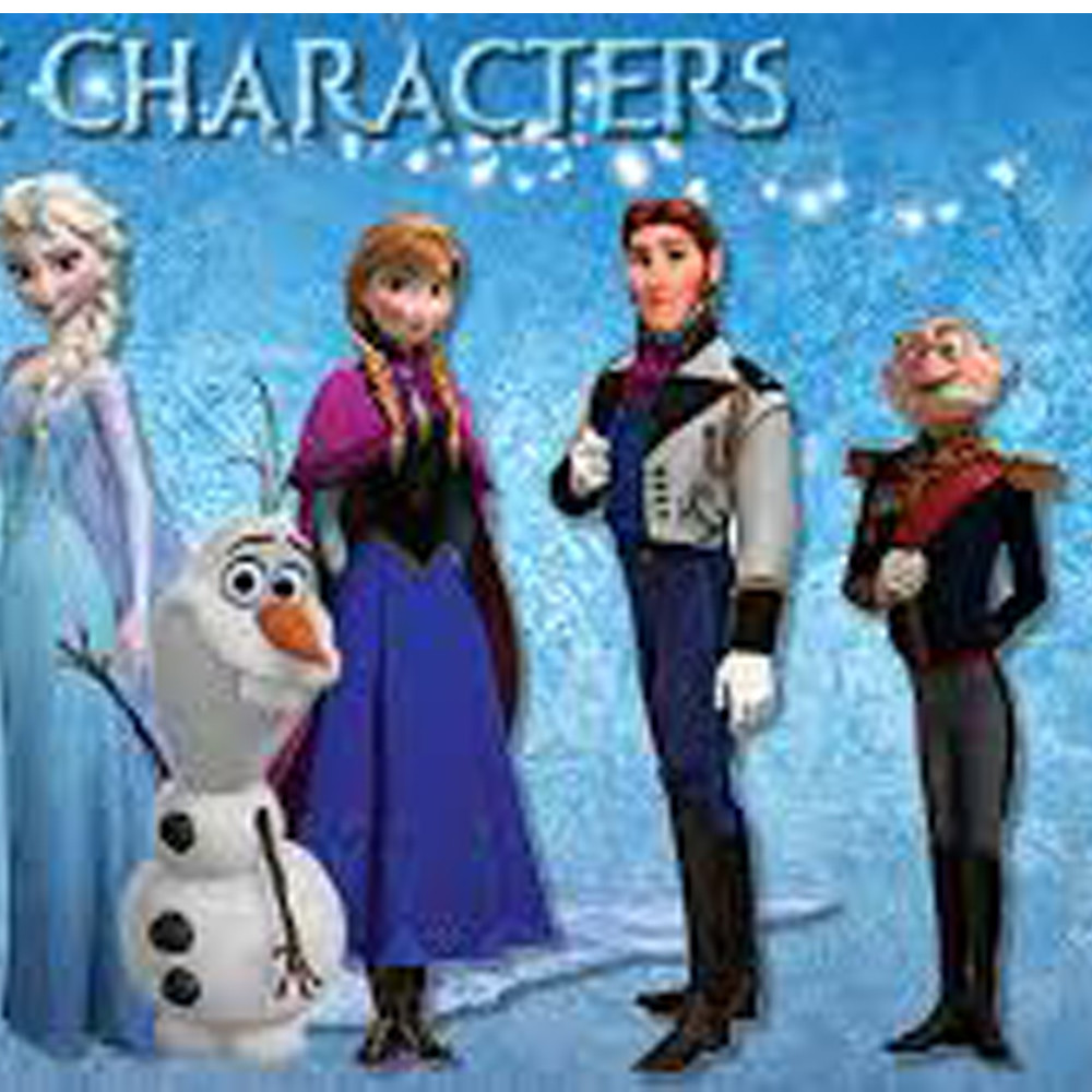frozen character cartoon Lego toy statue life size of fiberglass colorful as decoration in park garden