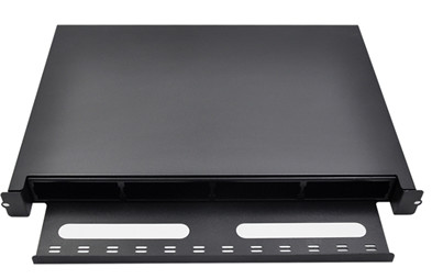 MPO LC Fiber Optic Patch Panel , Optical Fiber Distribution Panel 1U IEC
