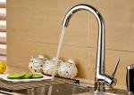 ROVATE Single Hole Vessel Vanity Kitchen Faucet Low Pressure Brass