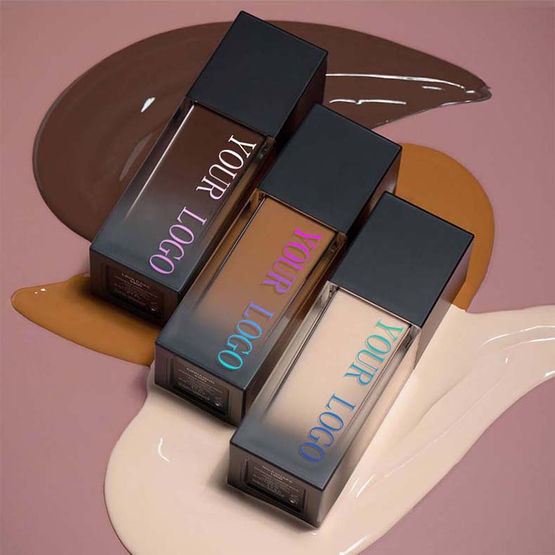 Private Label Custom Foundation Liquid Full Coverage Makeup Manufacturers Waterproof Concealer Matte Long-lasting Foundation