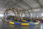 Big Sealing Material Long Inflatable Race Track For Outdoor Karting Games