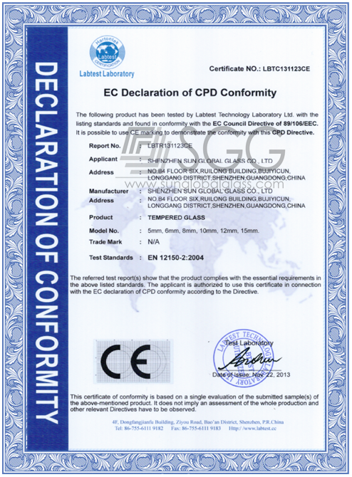 high quality clear annealed laminated glass