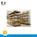 Simple free Supermarket Shelves Display Cabinets Multi-Storey Steel Wood Storage