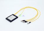 Accurate Coupling 1x3 Fiber Optic Coupler Low Insertion Loss Optical Cable