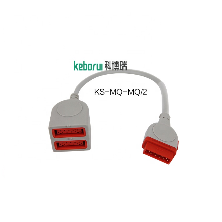 Dual Marquette Patient Monitor GE IBP Cable Compatible 0.3M Length