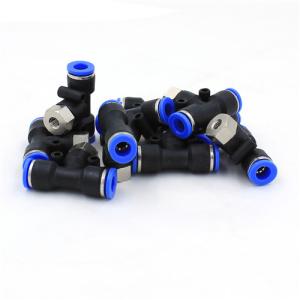 Wholesale CE Pneumatic Cylinder Accessories Straight Through Push In PU Air Hose Pipe Fittings from china suppliers