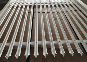 Wholesale Galvanized Steel High 3.6M W Section Palisade Fencing Powder Coated from china suppliers