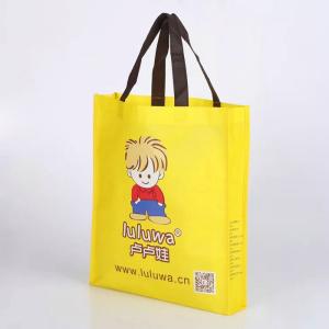 Wholesale Long Rope Non Woven Polyester Tote Bags , Foldbale Non Woven Goodie Bag from china suppliers