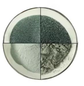 Wholesale Black Green Silicon Carbide Powder 98% Purity SiC Grit Fine Powder For Metallurgical Refractory from china suppliers