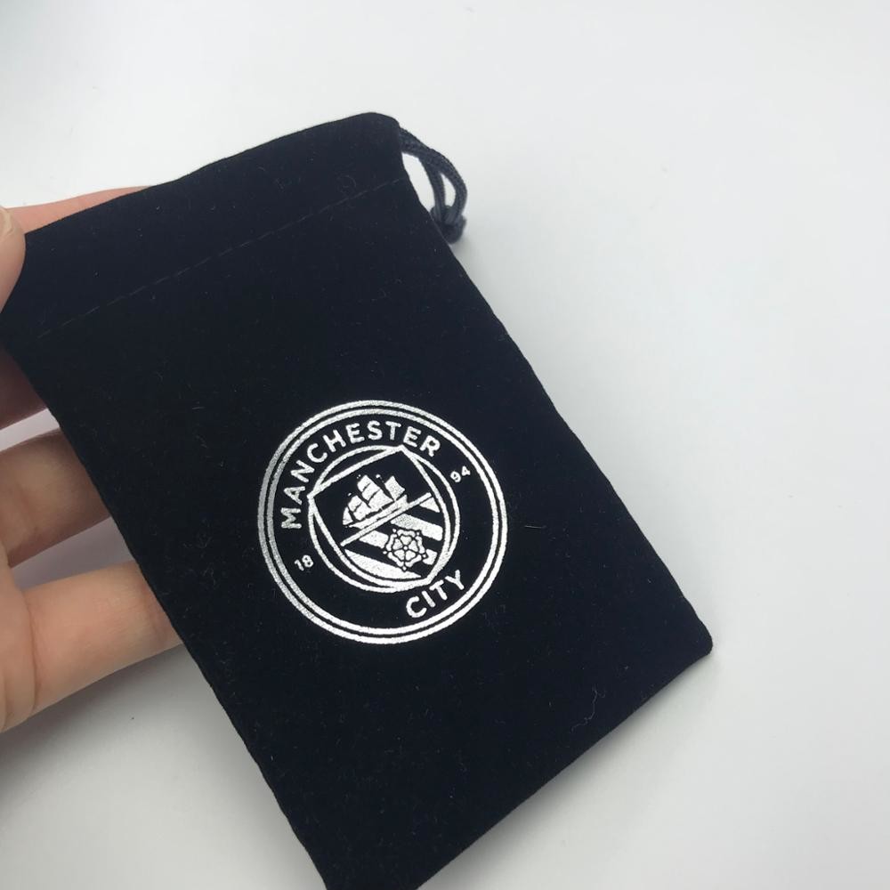 Hot Stamping 7*10CM Velvet Jewelry Drawstring Pouch