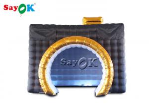China Inflatable Party Decorations Black Led Inflatable Camera Photo Booth For Commercial Exhibition on sale