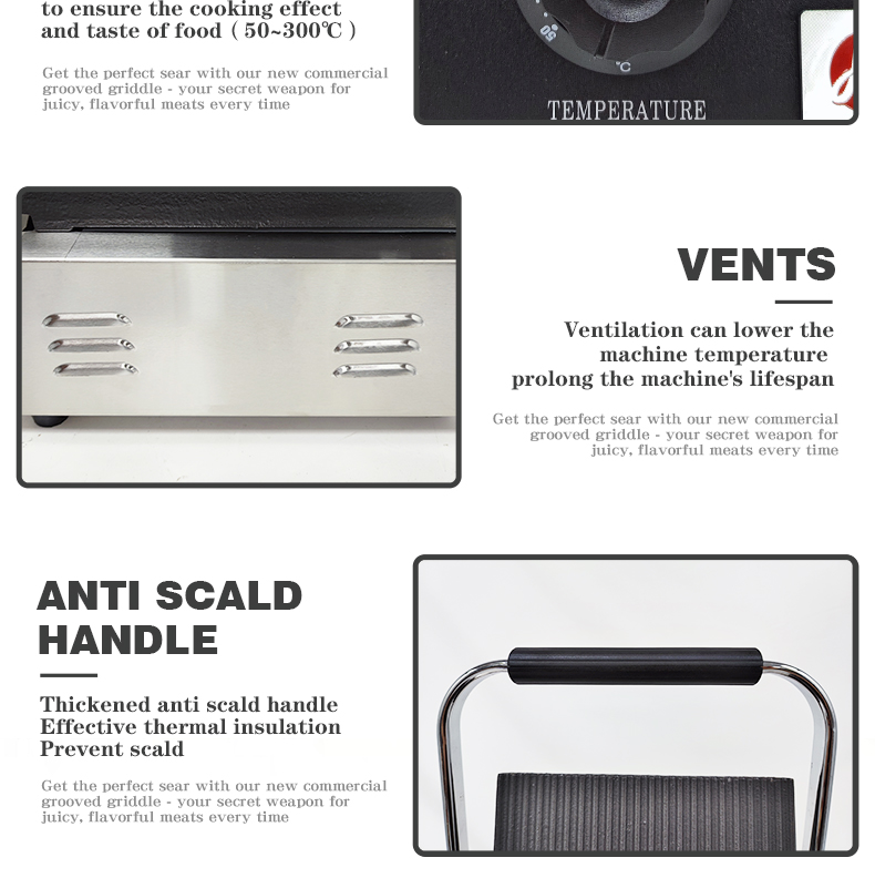 Non-Stick Electric Panini Contact Grill for Restaurant and Hotel Cooking Function