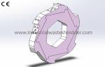 Double Shaft Shredder Spare Parts Wood Pallet Shredder Customized Blade / Knife
