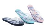 Custom Print Summer Ladies Flip Flop Pink Wedge EVA