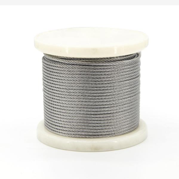 7*7(6*7+IWS) 1.0mm 3 16 Stainless Wire Rope Silver For Dragline