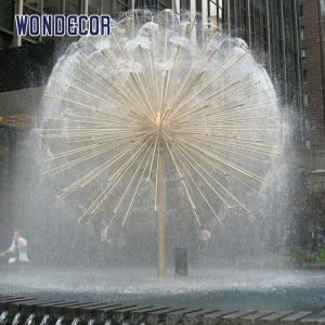 Wholesale Outdoor Modern Abstract Dandelion Stainless Steel Fountain Sculpture Large from china suppliers