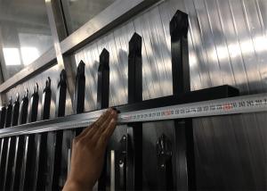 Wholesale Black powder coated spear top steel picket security fence from china suppliers